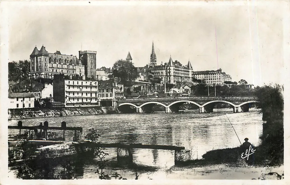 Pau — Allgemeiner Blick auf den Gave — Verlag Labouche, Toulouse, Nr. 6 - Vorderseite