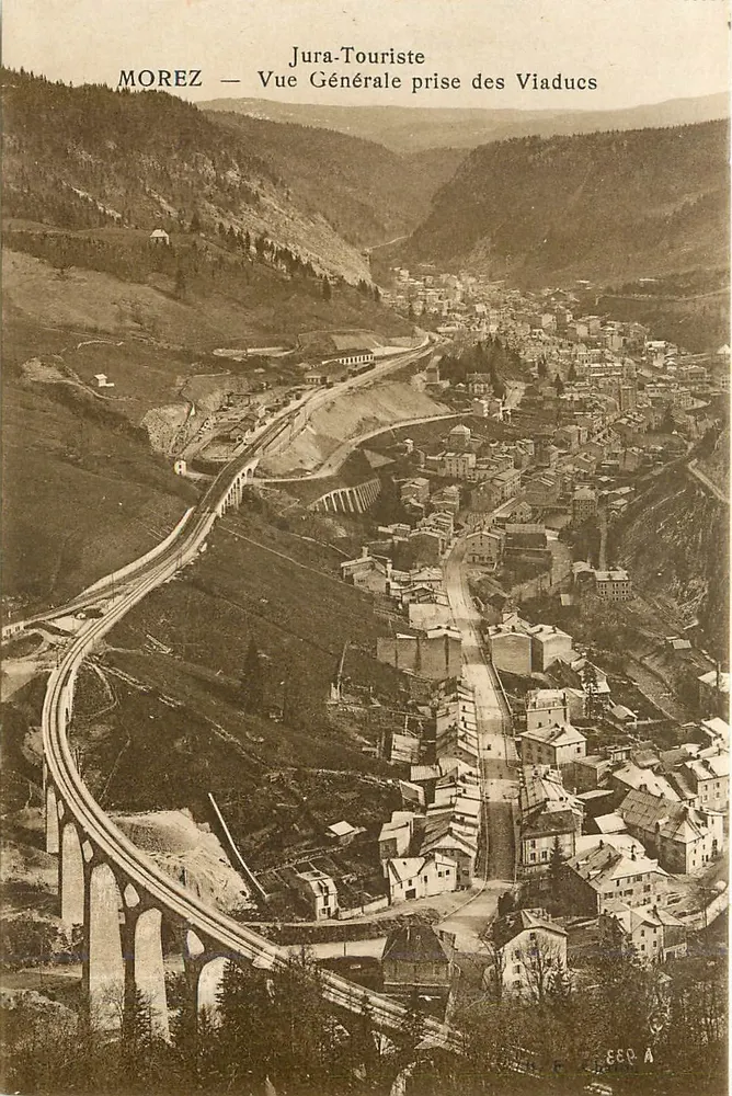 Morez — Allgemeiner Blick von den Viadukten — Jura-Touriste - Vorderseite