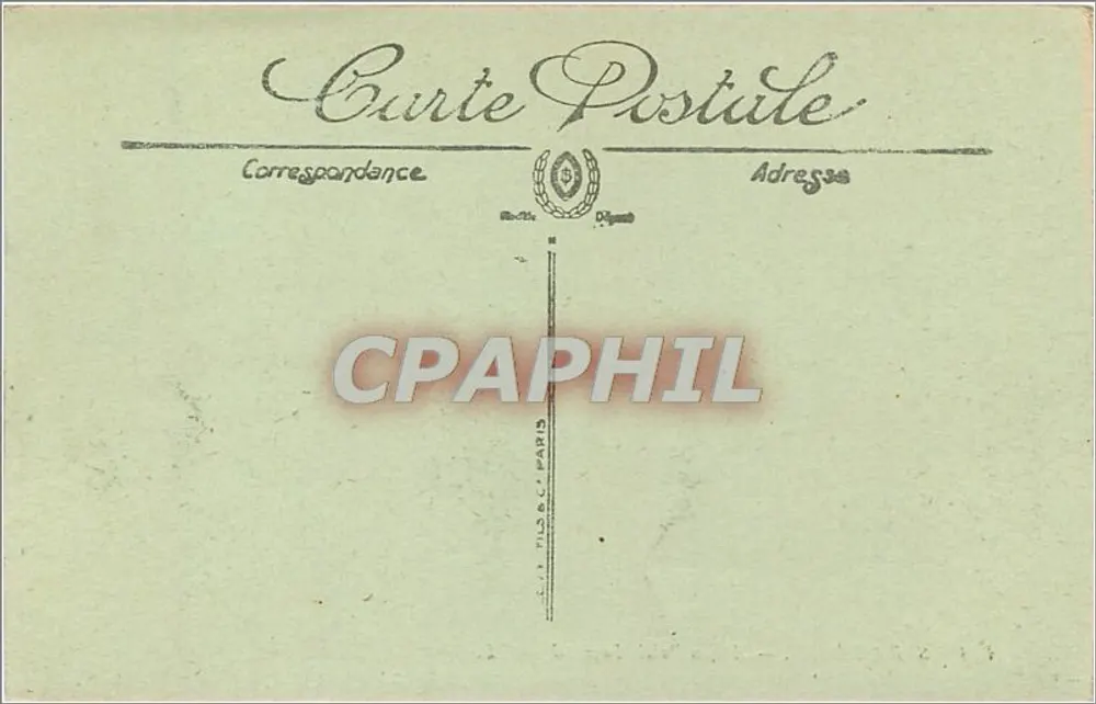Estrasburgo — Velho Palácio Imperial — LL. — Editor LL. n° 128 - Verso