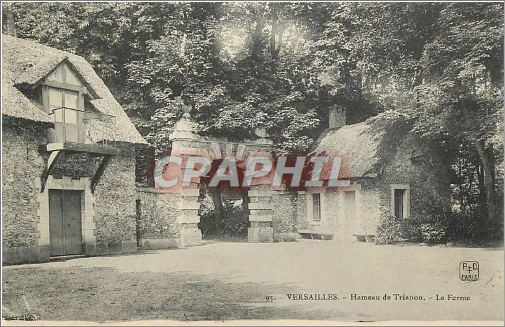 Versalles - Asentamiento de Trianon - La Granja — P. O. PARIS, n° 97 - Anverso