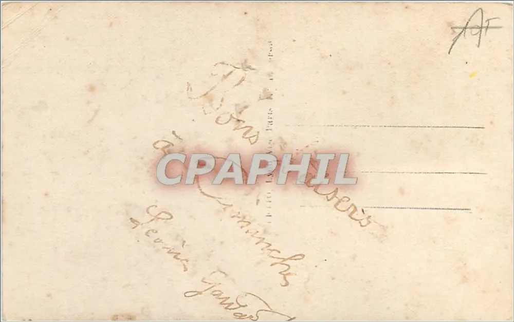 Blumenhändler und Soldat — Szene der Zärtlichkeit — NÉO-PHOT, Paris, n° 78/4 - Rückseite