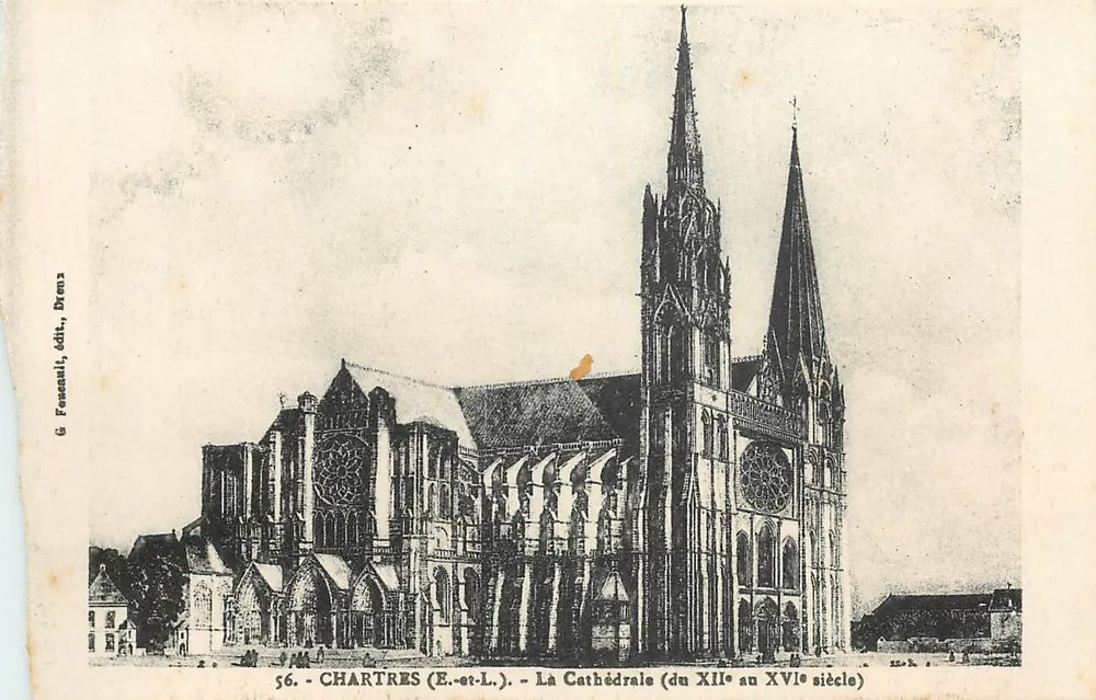 Chartres (E.-st-L.) - A Catedral (do XII ao XVI século) — Fosenall, editor, Drenz, n°56 - Frente