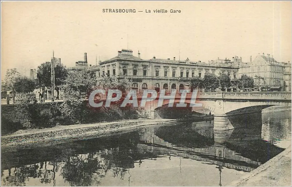 Estrasburgo — A antiga Estação — Editor: MP. LE DELEY, PARIS - Frente