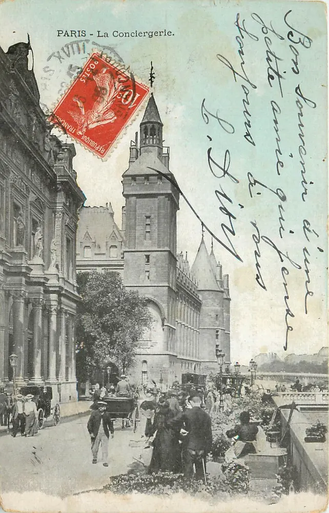 PARIS — A Conciergerie. — Editor não visível, número de série ilegível. - Frente