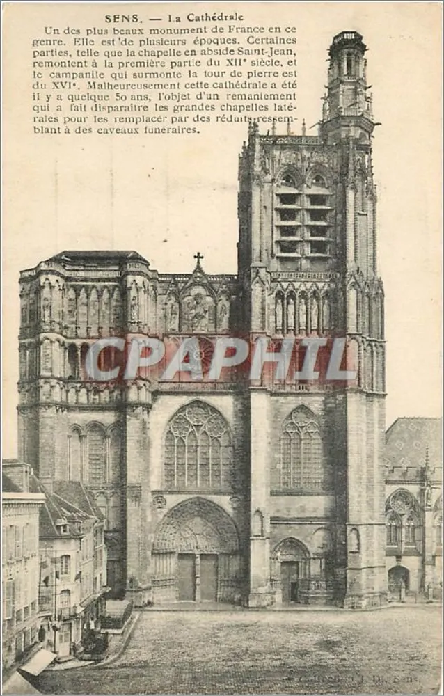 Sens — A Catedral — Editor J. D. P. P. - Frente