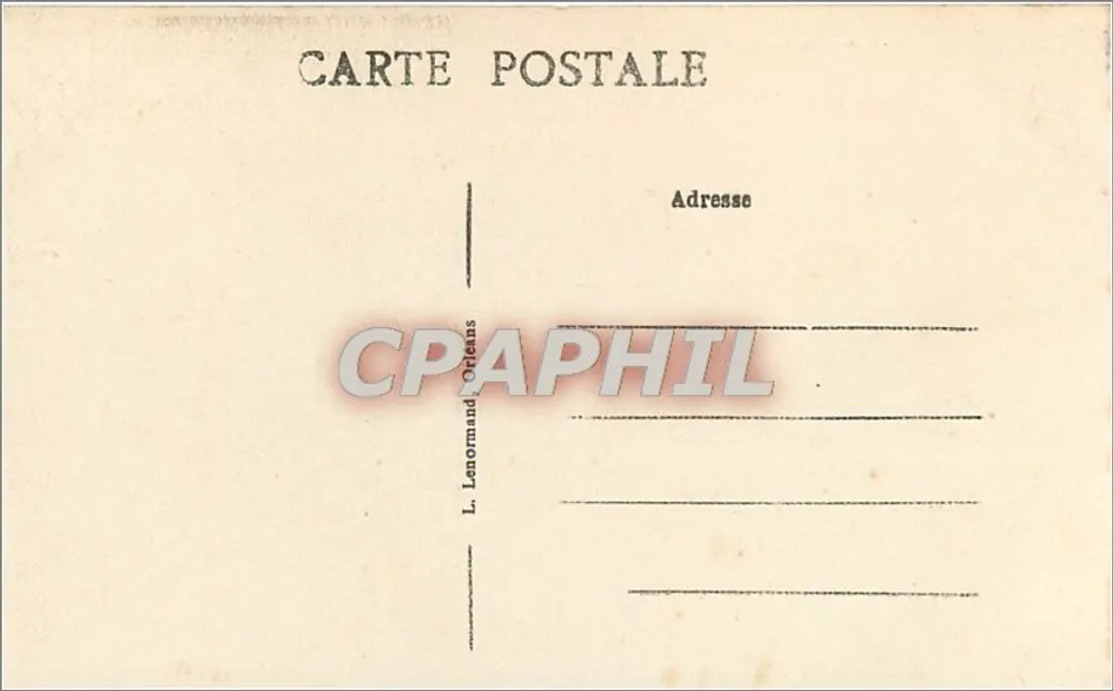 Bleis (L-et-C.) — Place Victor-Hugo — éditeur L. Lenormand, Orléans - Verso