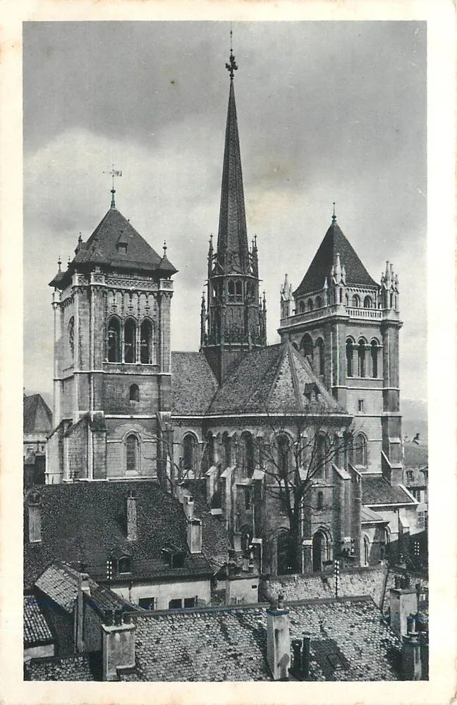 Genebra — Catedral de São Pedro — Editor O. Sartori, Genebra - Frente