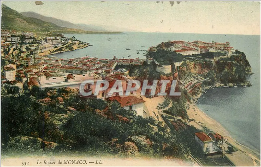 O Rocher de MONACO — LL. — CRAPHIL - Frente