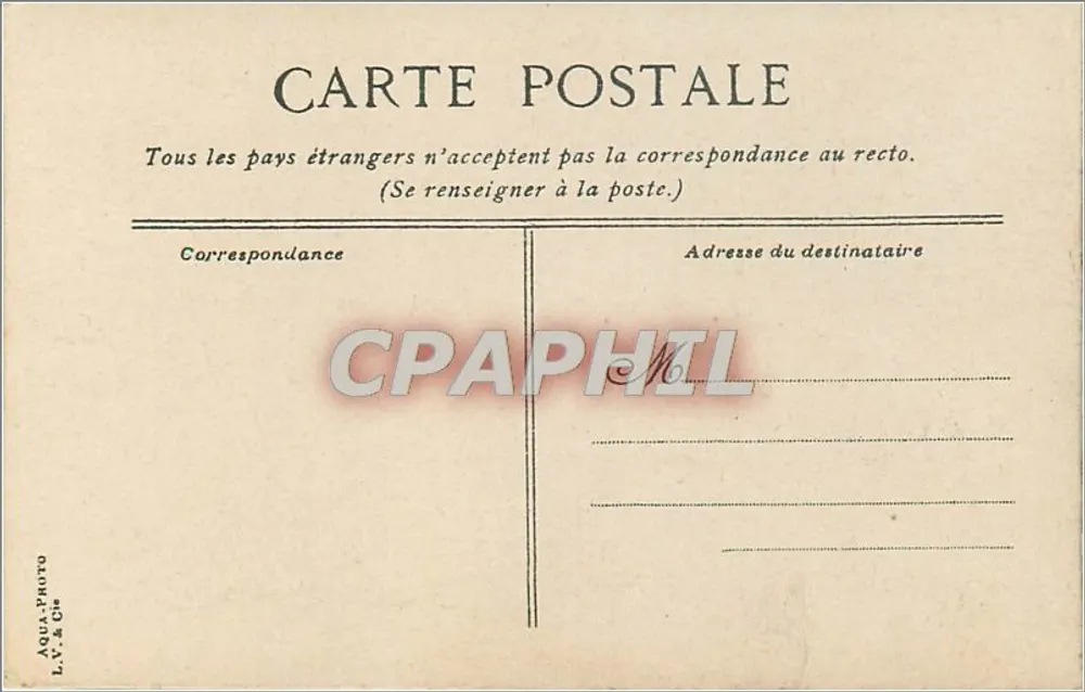 Dijon — Igreja de Nossa Senhora — A. V. & Cie, n° 436 - Verso