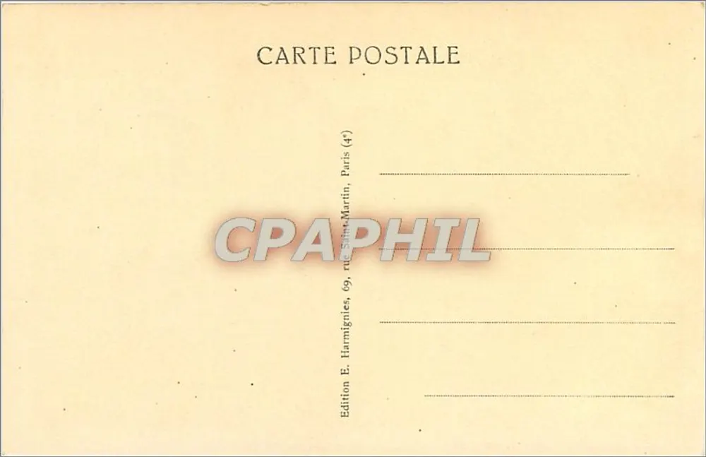Beauvais — Platz des Rathauses — Edition E. Harmignies - Rückseite
