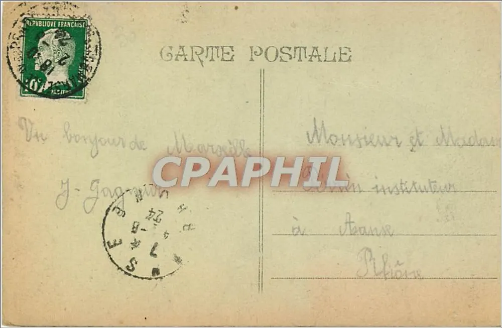 Marseille — Nossa Senhora da Guarda — editor não identificado - Verso