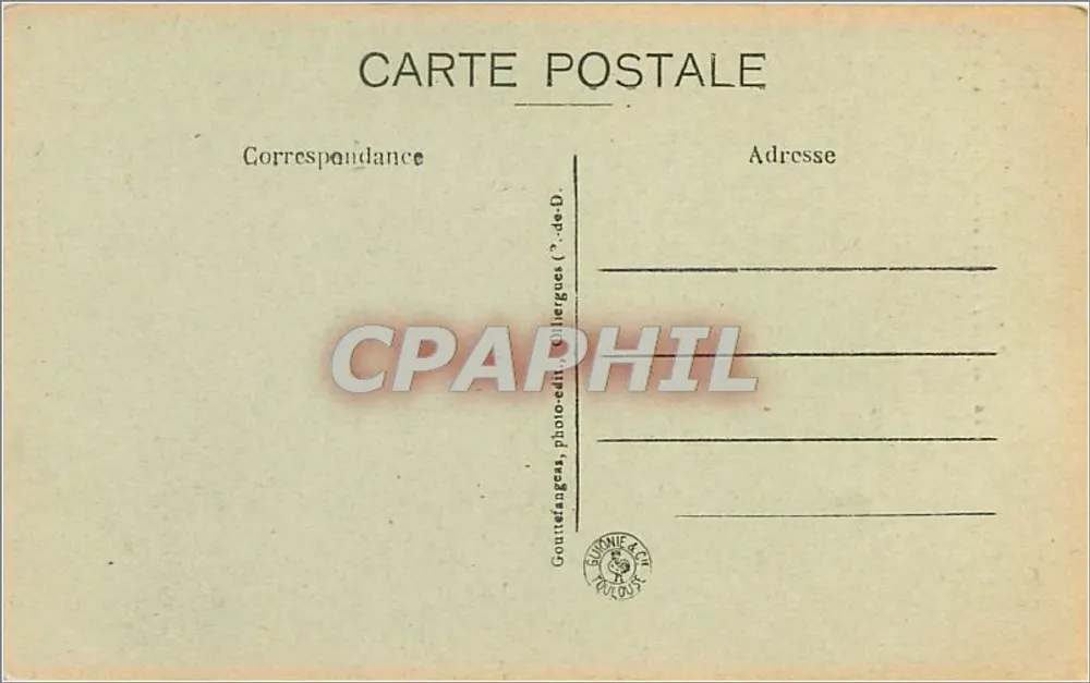 Clermont-Ferrand — Die Kathedrale - Turm der Bayette — G. d'O. - Rückseite