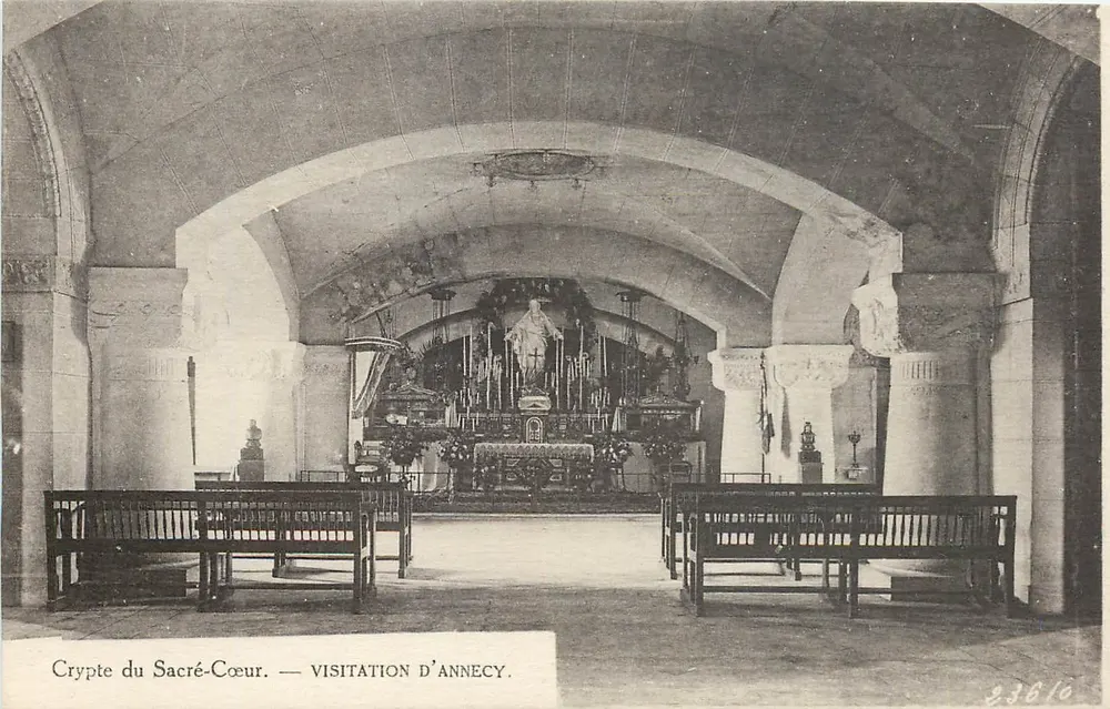 Cripta do Sacré-Cœur — Visitação de Annecy — n° 23616 - Frente