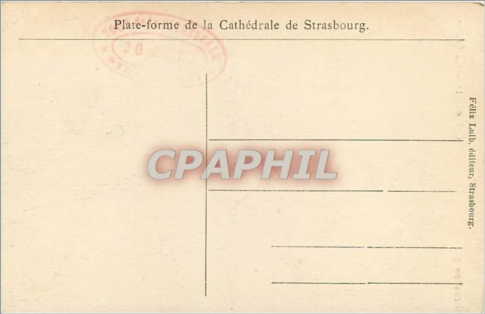 Strasburg — Katedra — Strzała - Rewers