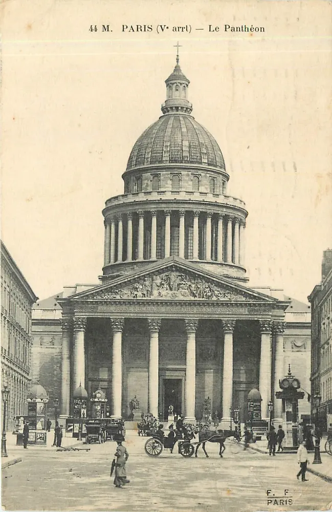 Paris (5º arrondissement) — O Panteão — F. F. Paris - Frente