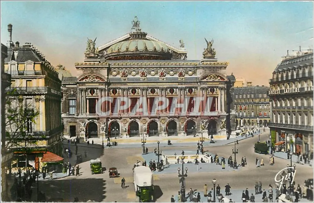 Paris et ses merveilles — Théâtre de l'Opéra — Éditions d'Art GUT, Paris - Recto