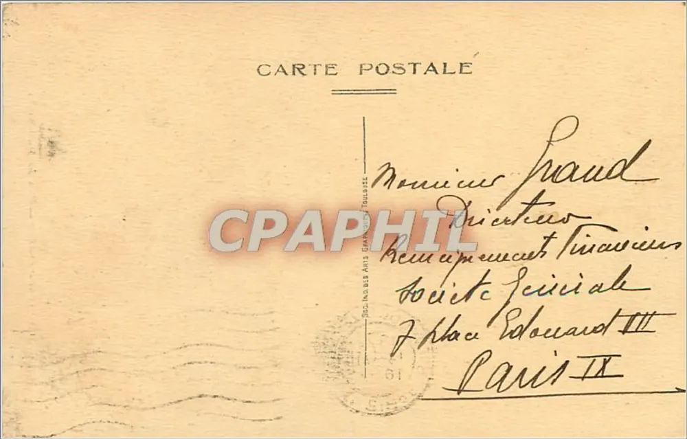 Boulogne-sur-Mer — Rue du Machicoulis — Verlag F. Suplice, Nr. 837 - Rückseite