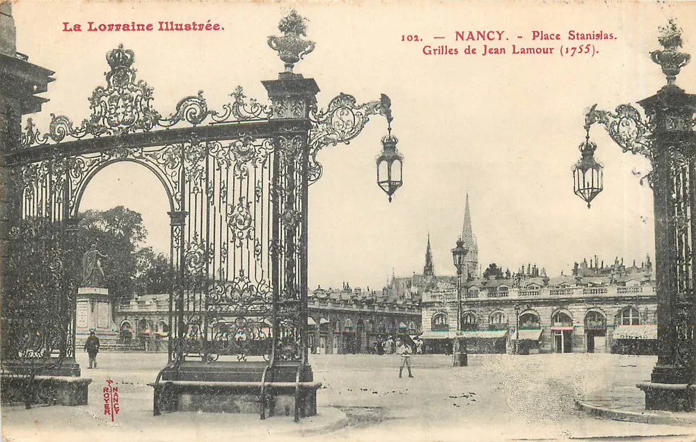 NANCY - Place Stanislas - Eisen-Gitter von Jean Lamour (1755) — La Lorraine Illustrée, n°102 - Vorderseite