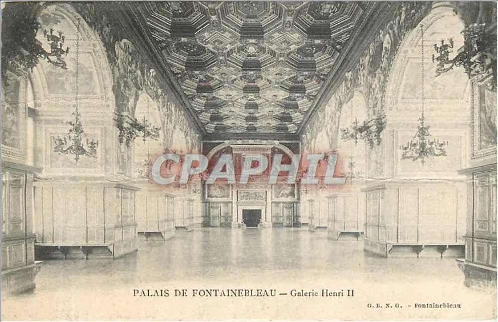 Palast von Fontainebleau — Galerie Henri II — G.B.N.G. - Fontainebleau - Vorderseite