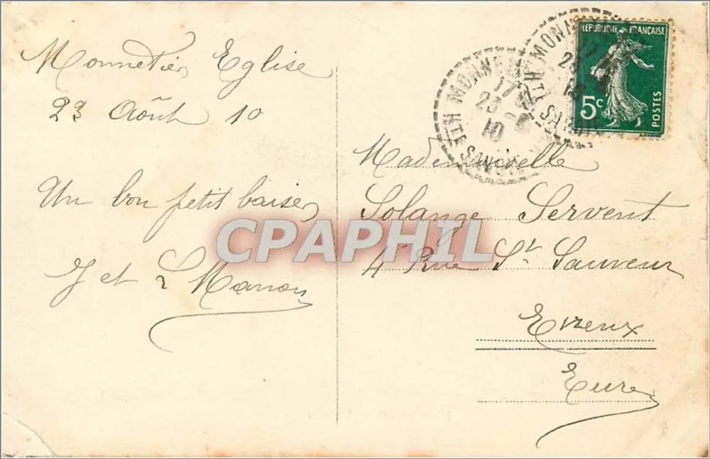 Massif do Mont-Blanc (alt. 4810 m) — Charnaux frères & Co., Genebra, n° 6033 - Verso