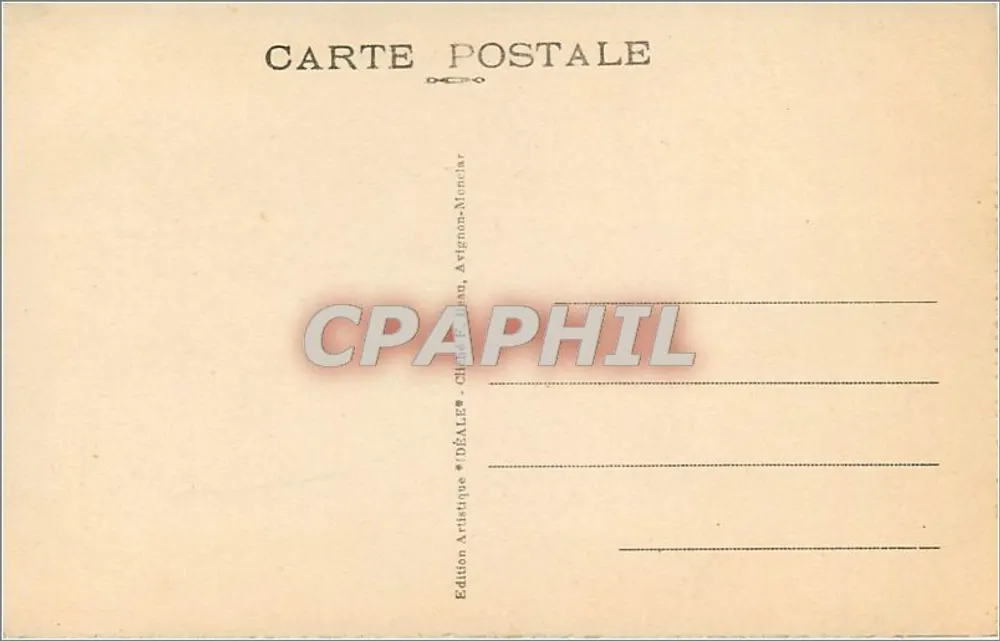 Avignon — Palast der Päpste - Die Mauern und der Rhône — Ideal M.P.B. - Rückseite