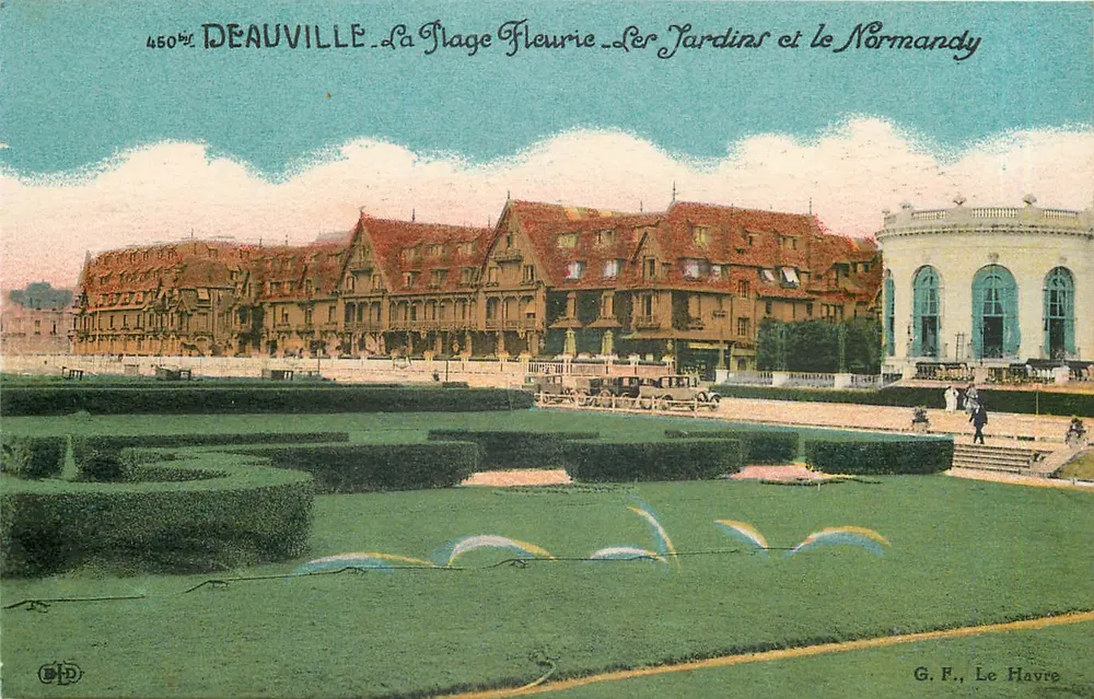 Deauville — Der blühende Strand, die Gärten und das Normandy — G.F., Le Havre - Vorderseite