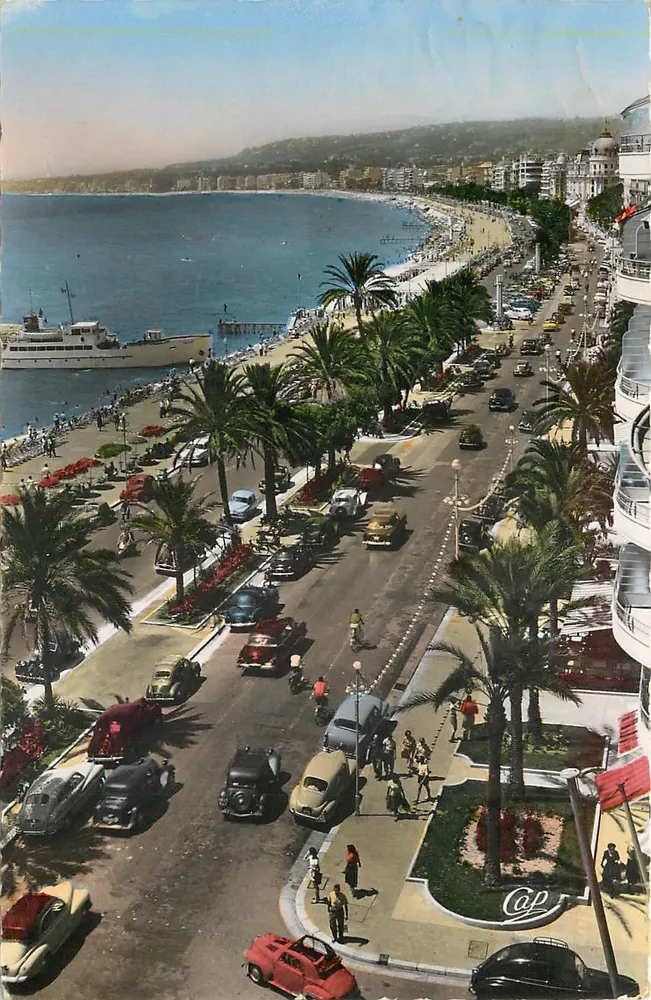 Nice - A Promenade dos Ingleses — Foto Real - Cie des Arts Photomécaniques (5) - Paris (15) - Frente
