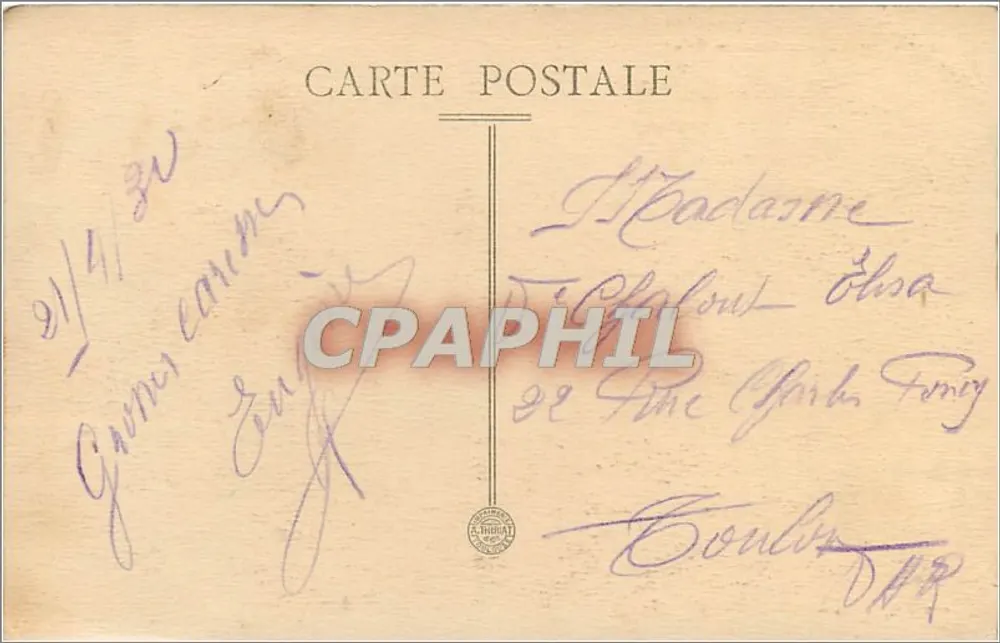 Le Creusot — Hotel de la Ciudad — Feld & Cie, Le Creusot - Reverso