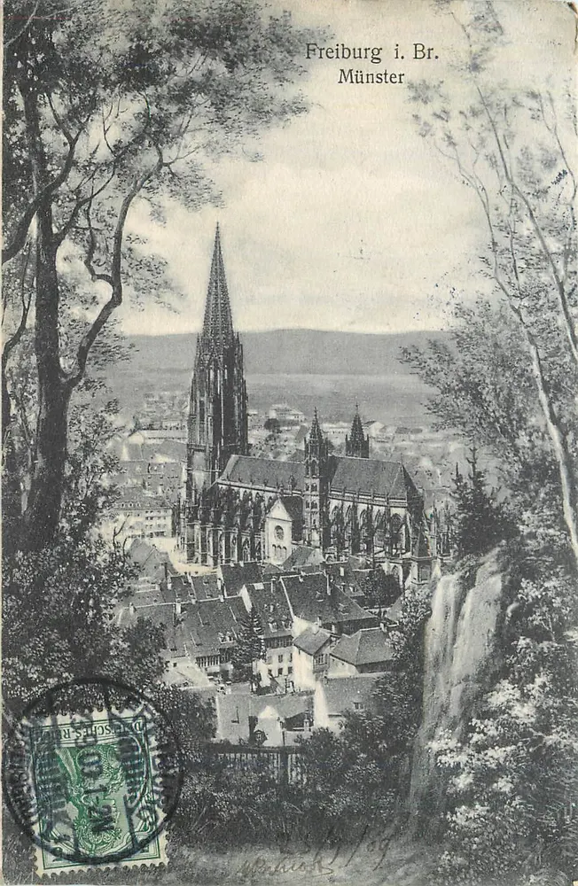 फ्राइबर्ग i. Br. मंस्टर — पैनोरमा दृश्य — एडिटर अज्ञात - आगे