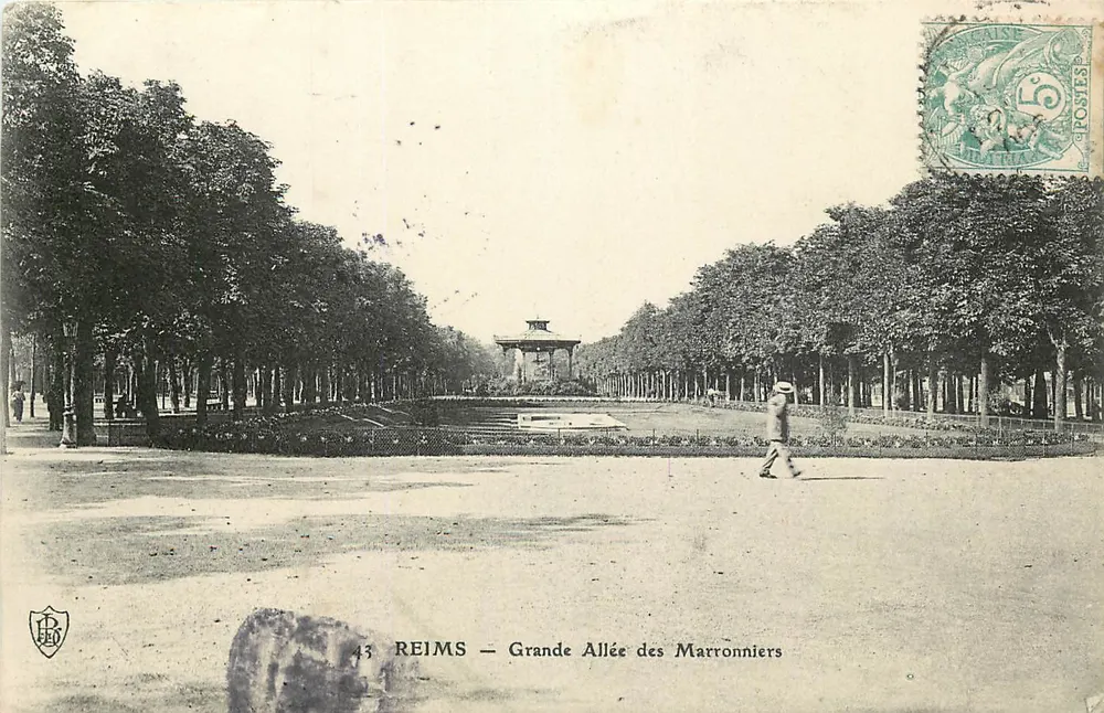 Reims — Grande Avenida dos Nozzeiros — editor LEO, n°43 - Frente