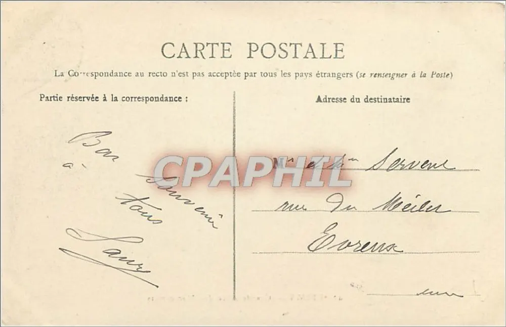 Reims — Grande Avenida dos Nozzeiros — editor LEO, n°43 - Verso