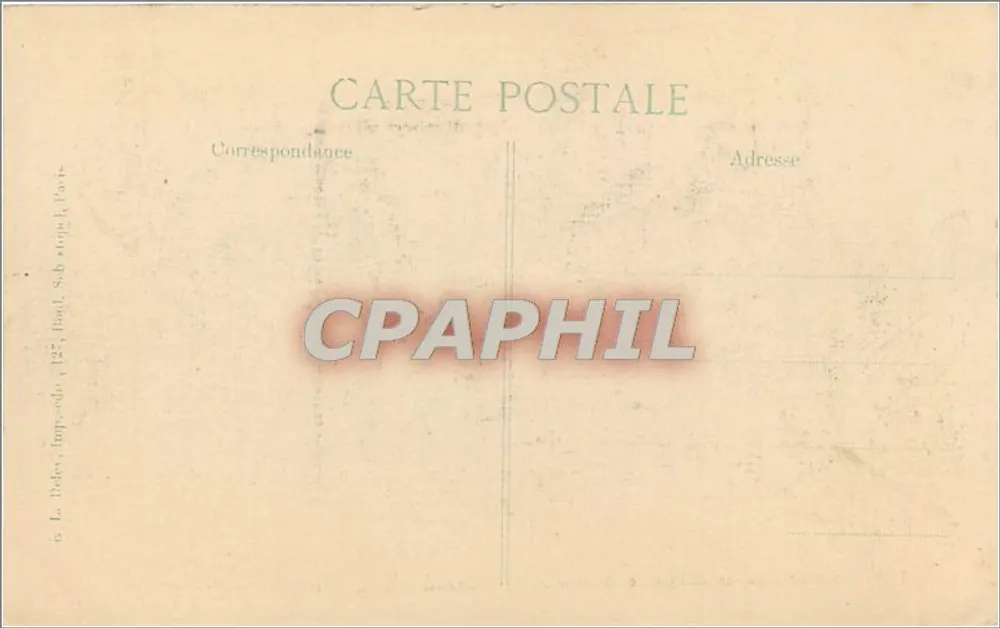 Reims — Boulevard Lundy — destruição após guerra — Editor E.P.D. - Verso