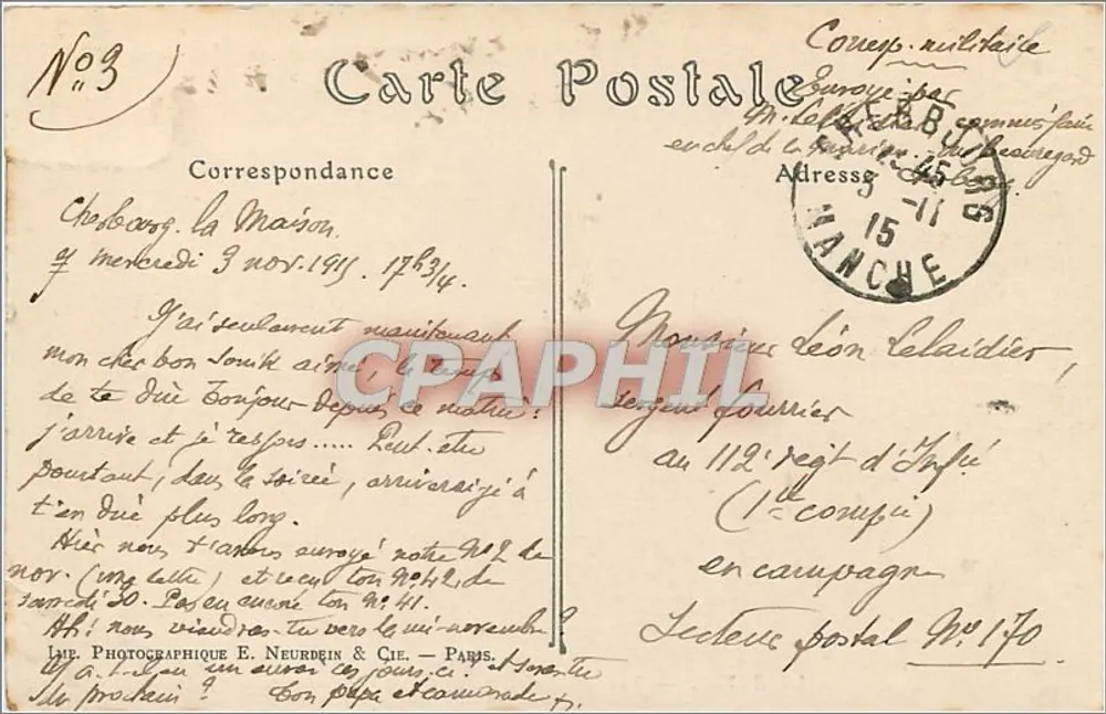 Le Havre — Vue générale, prise de Sainte-Adresse — ND. Phol. n°578 - Verso