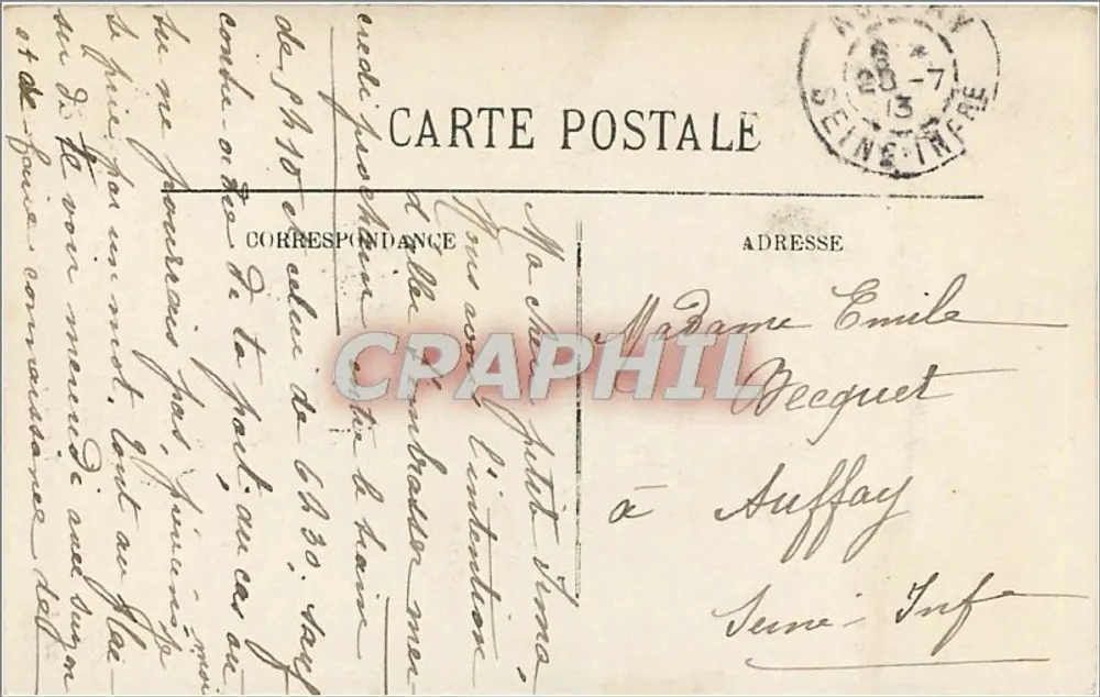 Dieppe — Les Tourelles — Nouvelles Galeries, Dieppe - Verso