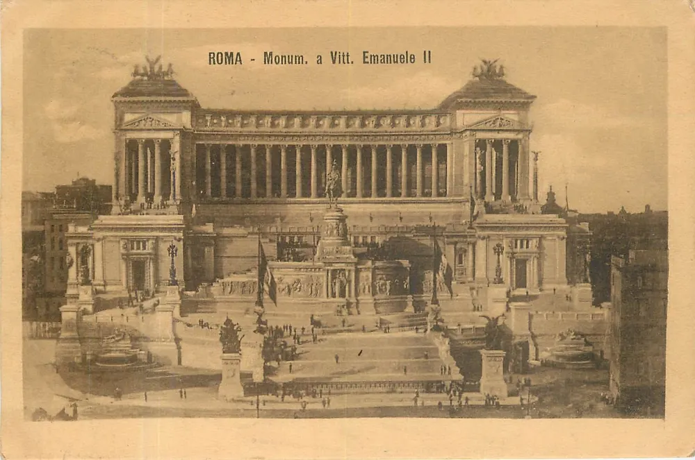 Rome - Monument to Vittorio Emanuele II — unknown publisher, series number 349 S. 1 - Front