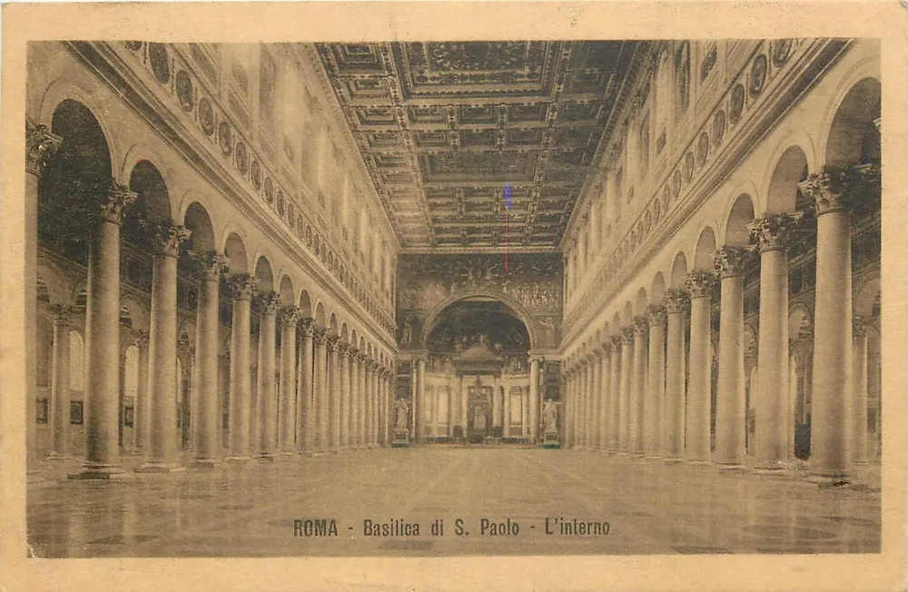 Roma - Basílica de S. Paulo - L'interno - Frente