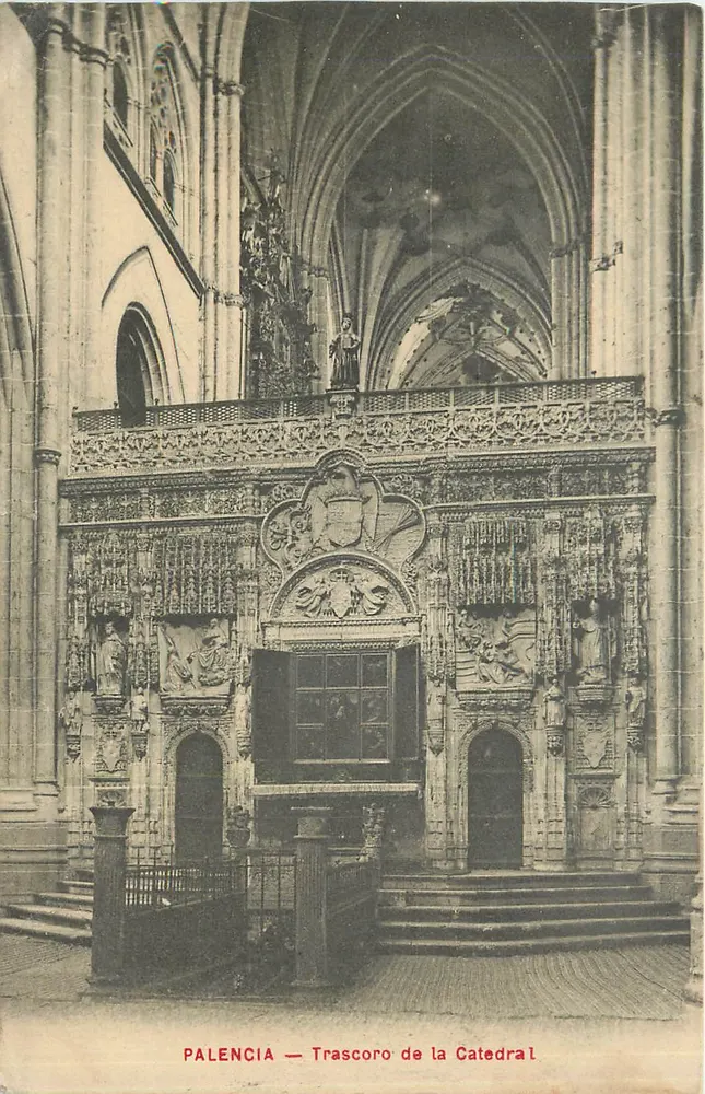 Palencia — Uitzicht op de Kathedraal - Voorkant