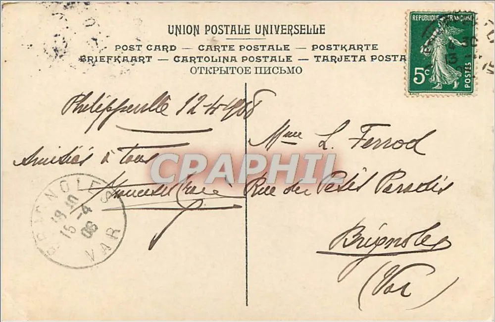 Menina de Bou Saada — SCÈNES ET TYPES n°40 — LL - Verso