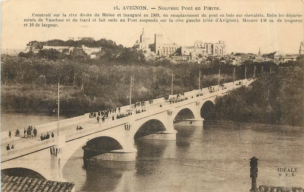 Avignon — Novo Ponte de Pedra — Edição Ideal M.F.B. - Frente