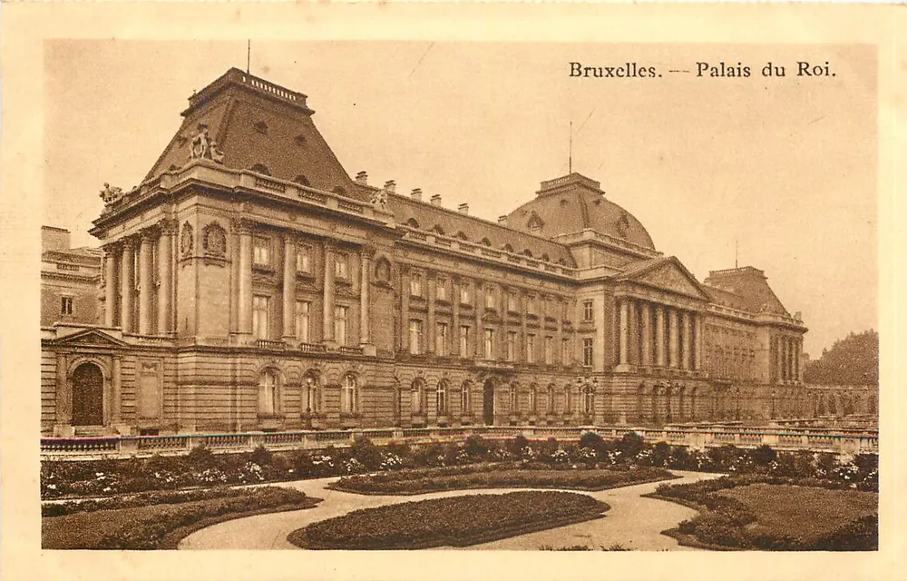 Brussel — Paleis van de Koning. — Uitgever niet zichtbaar, serie-nummer niet zichtbaar - Voorkant