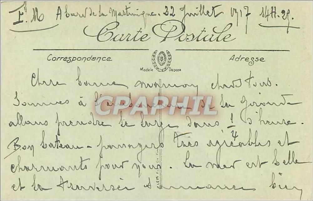 Bordeaux — A Porta do Palácio — LL. — N° 159 - Verso