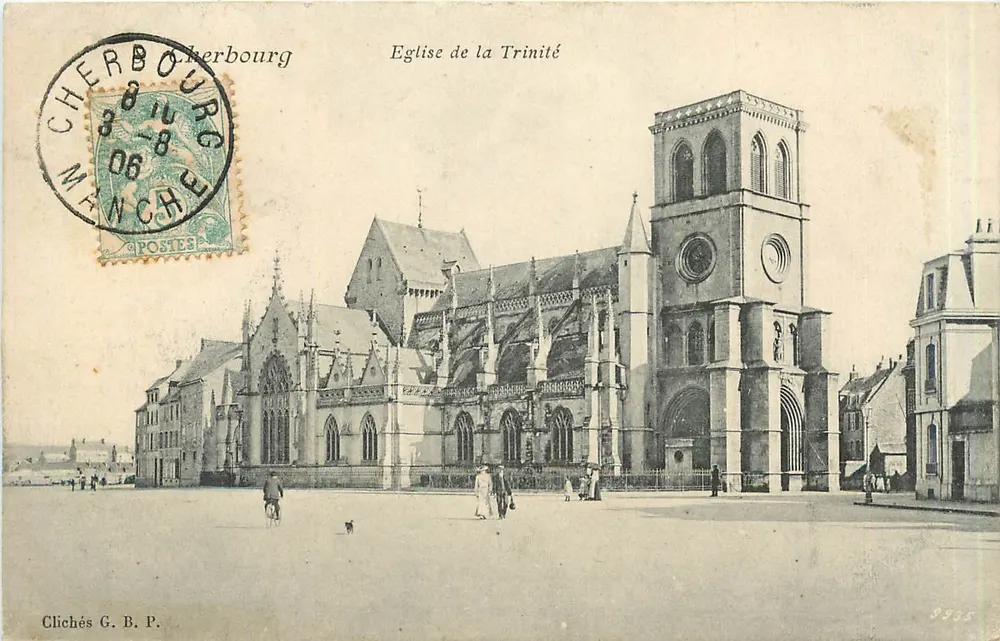 Cherbourg — Igreja da Trindade — Clichés G. B. P. n° 9935 - Frente