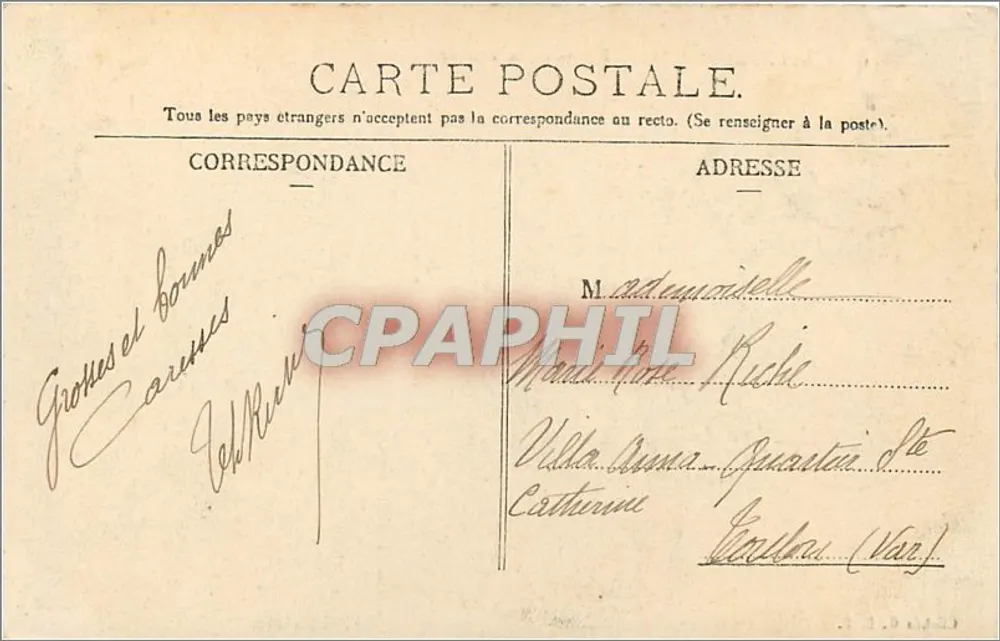 Cherbourg — Igreja da Trindade — Clichés G. B. P. n° 9935 - Verso