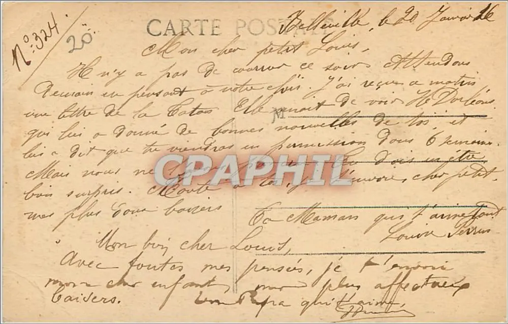 Reims — Hotel de la Poste — Guerra 1914-15 - Verso