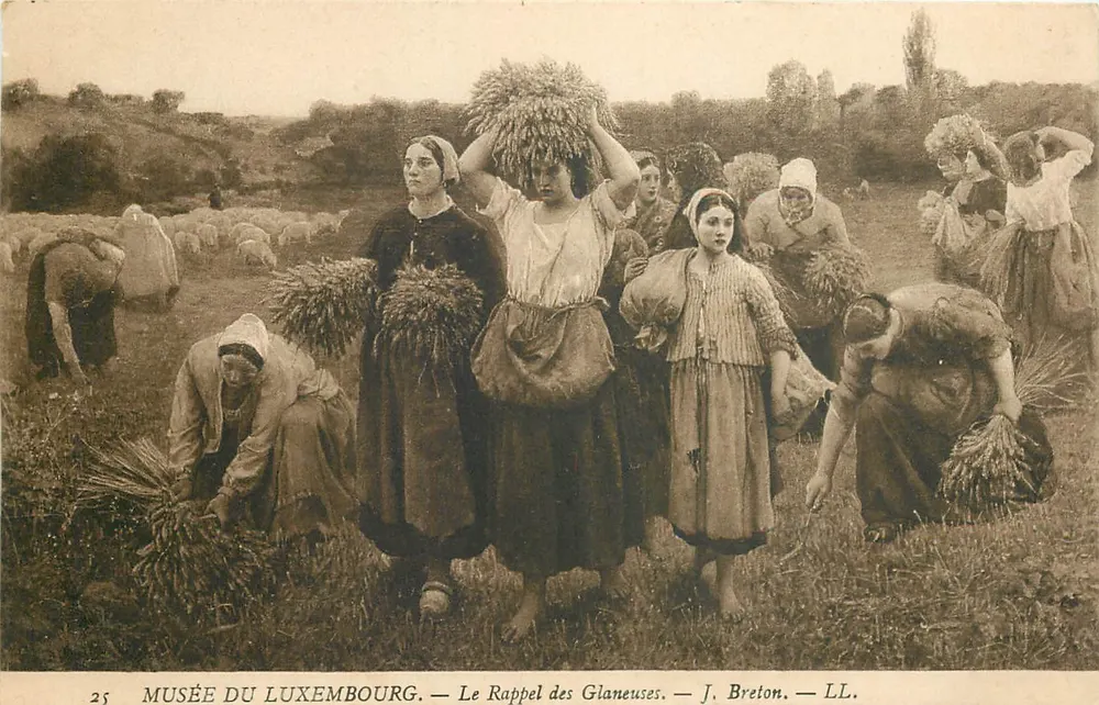 Glaneiras — Museu do Luxemburgo — J. Breton — LL. — n°25 - Frente