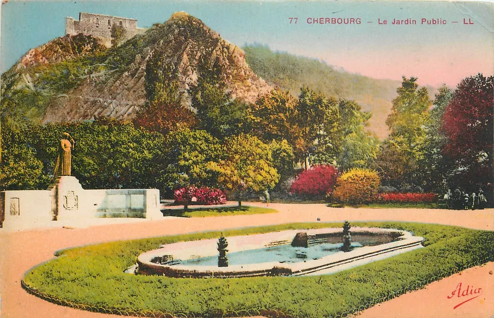 Cherbourg — O Jardim Público — Adia - Frente