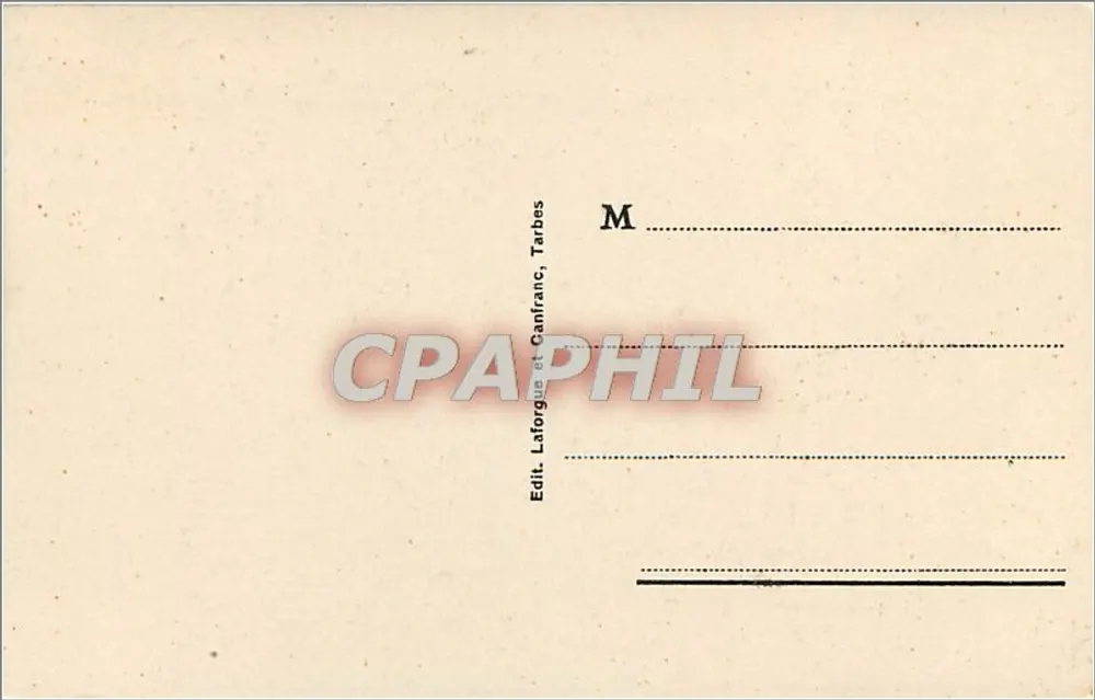 Tarbes (H.P.) - Massey-Garten und Pyrenäen-Kette — Verlag Laforgue, Tarbes - Rückseite