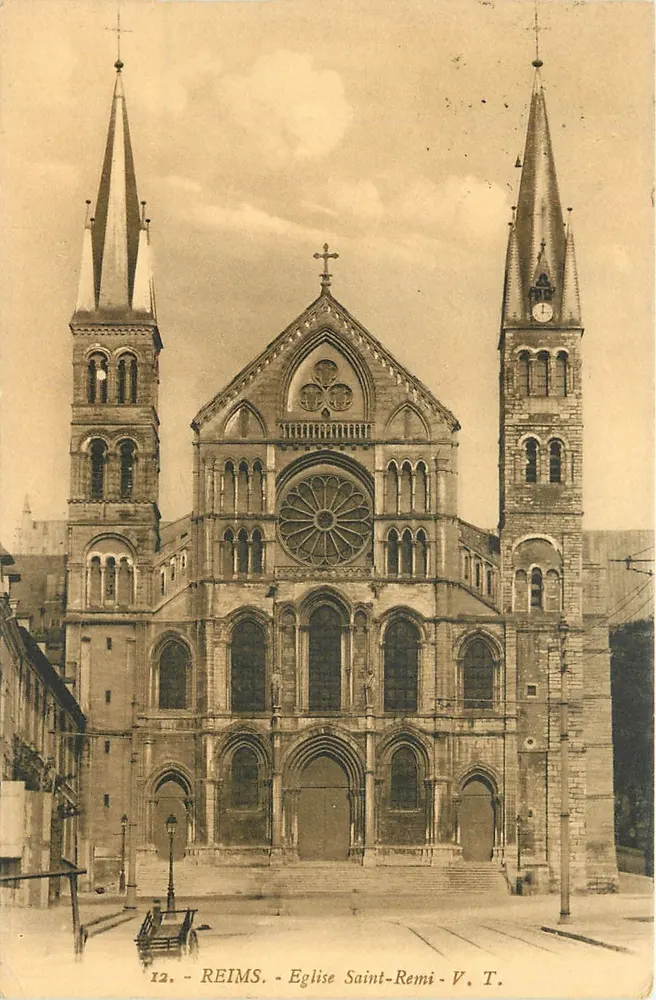 Reims - Igreja de São Remígio - V.T. - n°12 - Frente