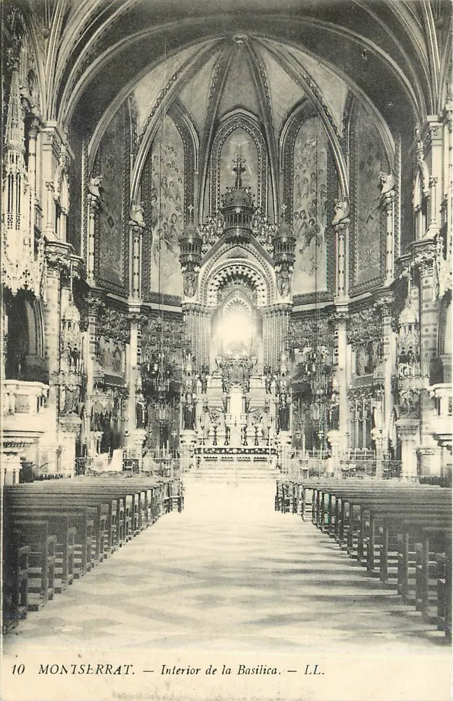 Montserrat — Interior da Basílica — LL. n°10 - Frente