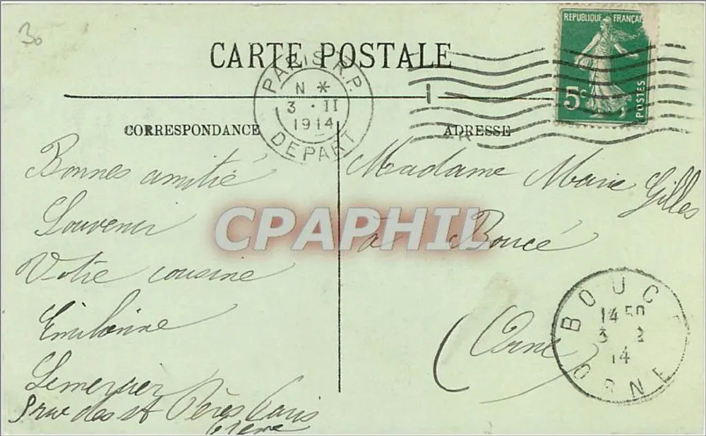 Paris — Torre Saint-Jacques — LL. n°112 - Verso